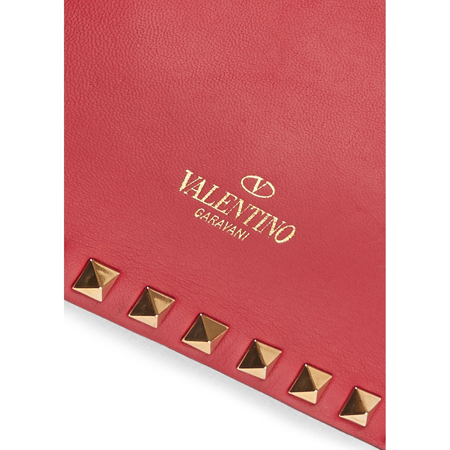Valentino Studded Leather Clutch Bag