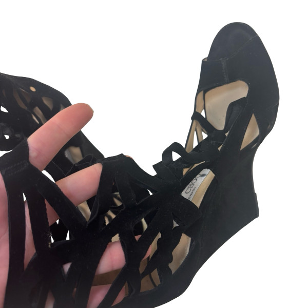 Jimmy Choo Cage Wedge Sandals