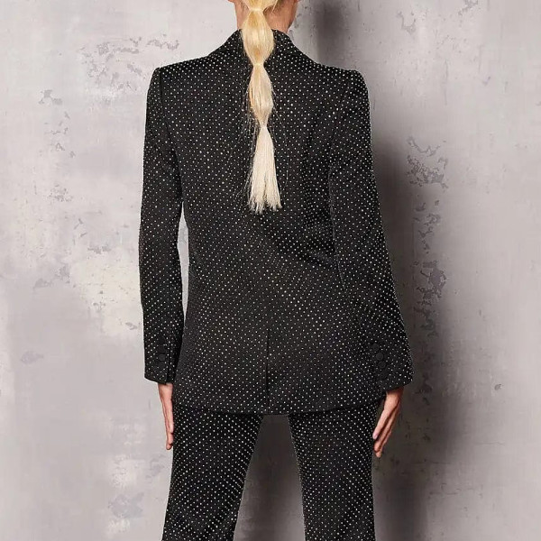 Nadine Merabi Crystal-Embellished Jacket