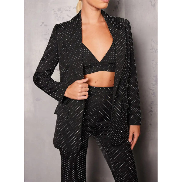Nadine Merabi Crystal-Embellished Jacket
