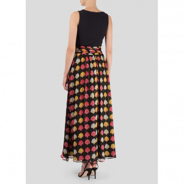 Dhela Flower Print Maxi Skirt