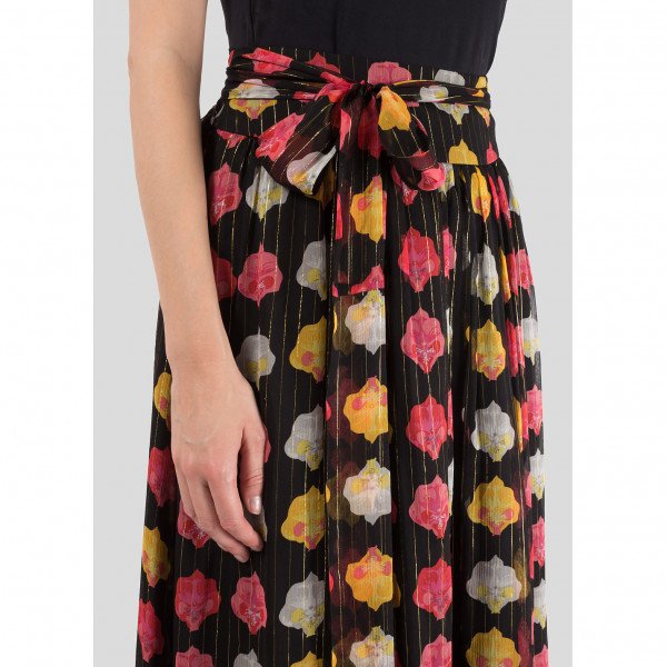 Dhela Flower Print Maxi Skirt