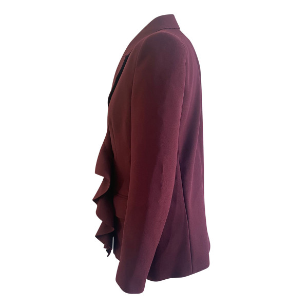 MSGM Trouser Suit With Ruffle Blazer