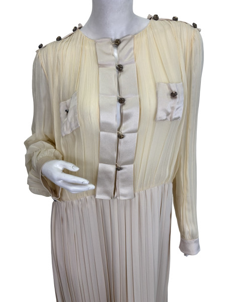 Chloé Chloe Pleated Silk Dress