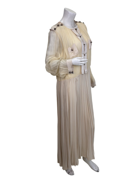 Chloé Chloe Pleated Silk Dress