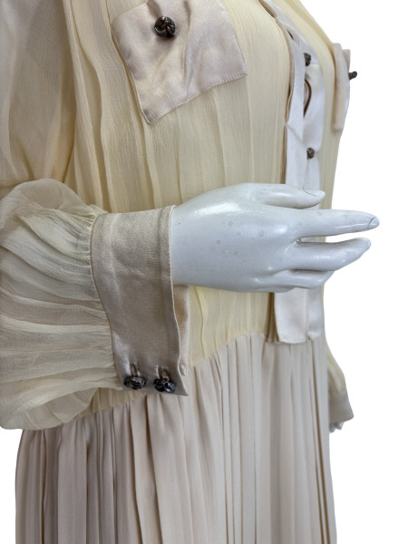 Chloé Chloe Pleated Silk Dress