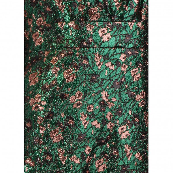 PRADA Floral Jacquard Halter Dress