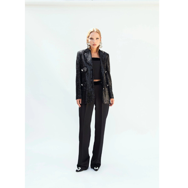 Melis Kaptanoglu Melis Black Trousers