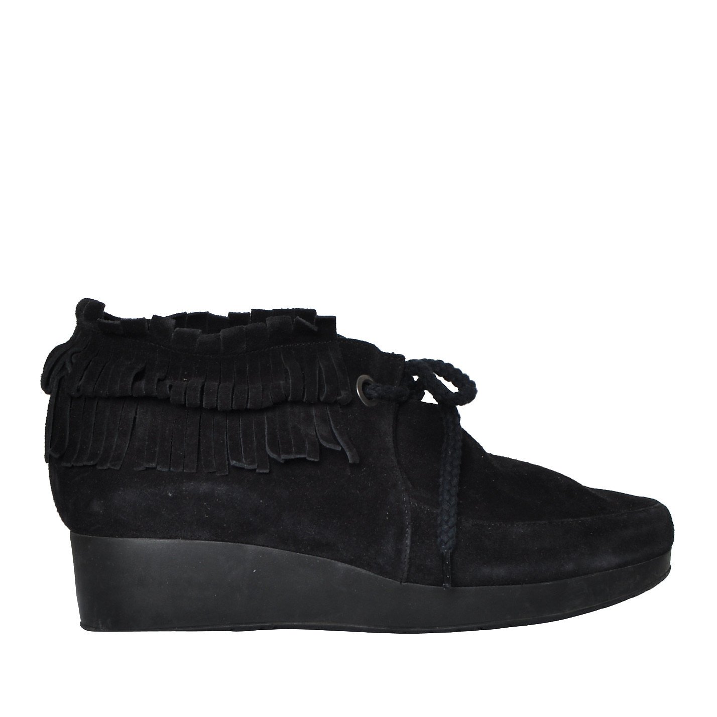 Robert Clergerie Fringed Suede Ankle Boots