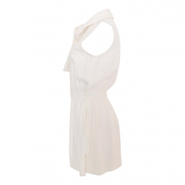 CHANEL Wool Boucle Textured Romper