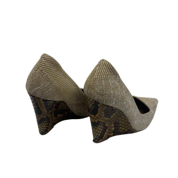 Burberry Burberry Prorsum Pumps with Snake Skin Wedge
