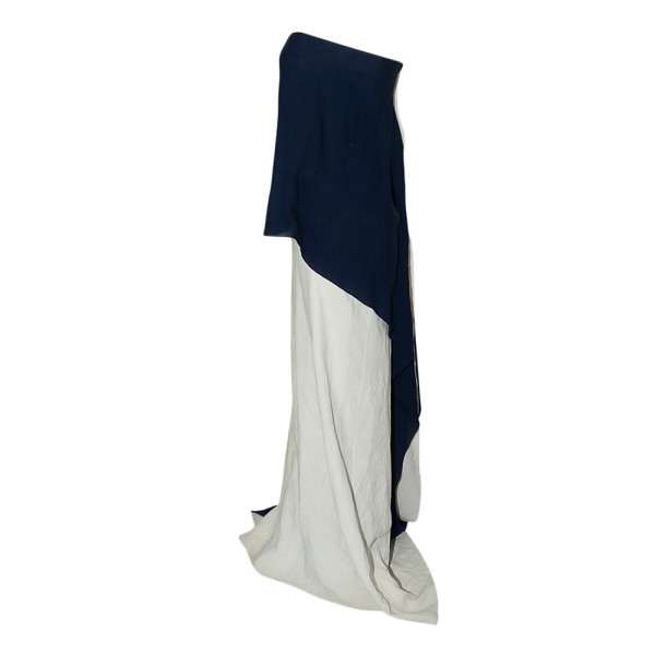 Ralph Lauren Bi-Colour Strapless Silk Dress