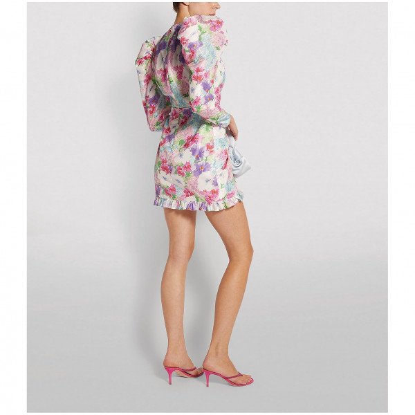 Alessandra Rich Floral Mini Dress