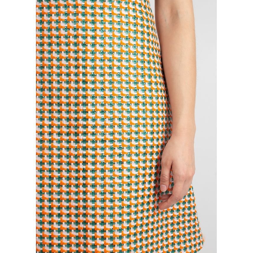 Carven A Line Check Patterned Skirt