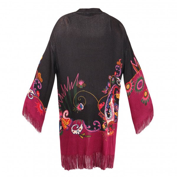 ETRO Knitted Fringed Poncho