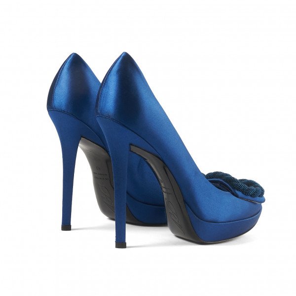 Roger Vivier Satin Platform Pumps