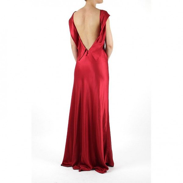 Vlasta Collu Backless Silk Gown