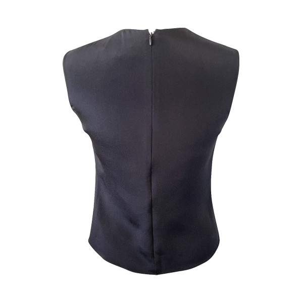 Roksanda Sleeveless Flower-Appliqué Top