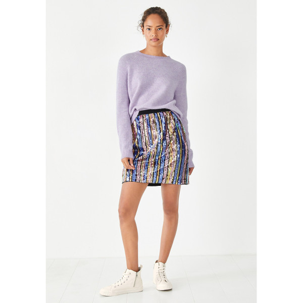 hush sequin midi skirt