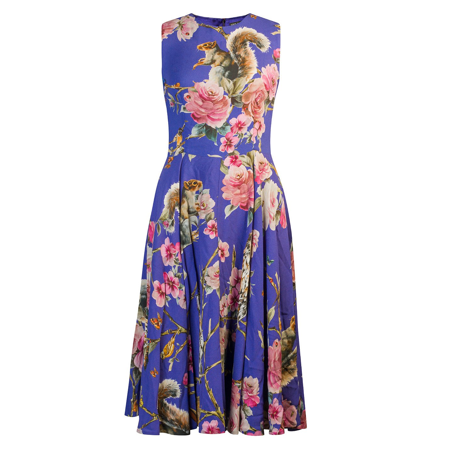 DOLCE & GABBANA Animal & Floral Print Dress