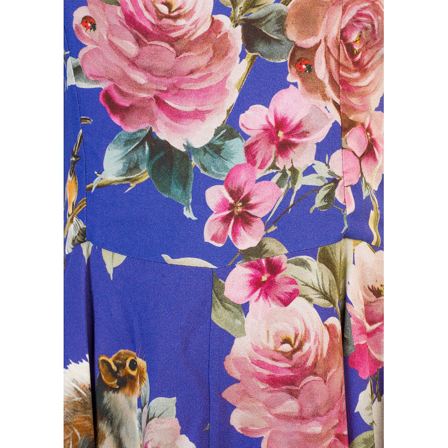DOLCE & GABBANA Animal & Floral Print Dress