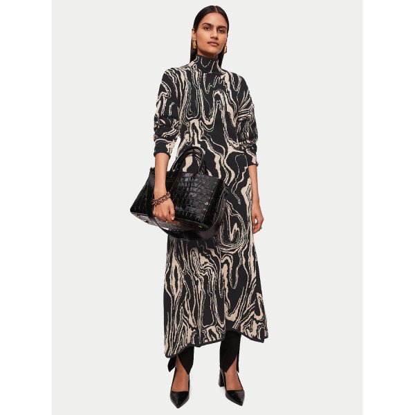 Jigsaw Rock Swirl Knitted Dress