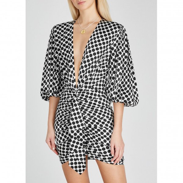 Alexandre Vauthier Polka Dot Mini Dress