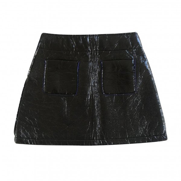 Lili Gaufrette Faux Leather Skirt