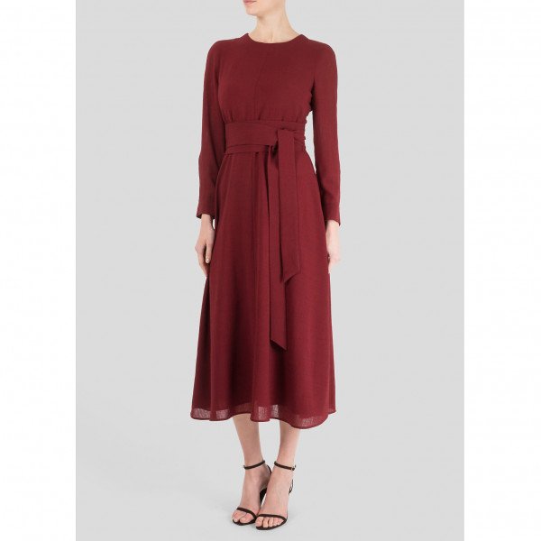 Rent Buy Cefinn Belted Voile Midi Dress MY WARDROBE HQ