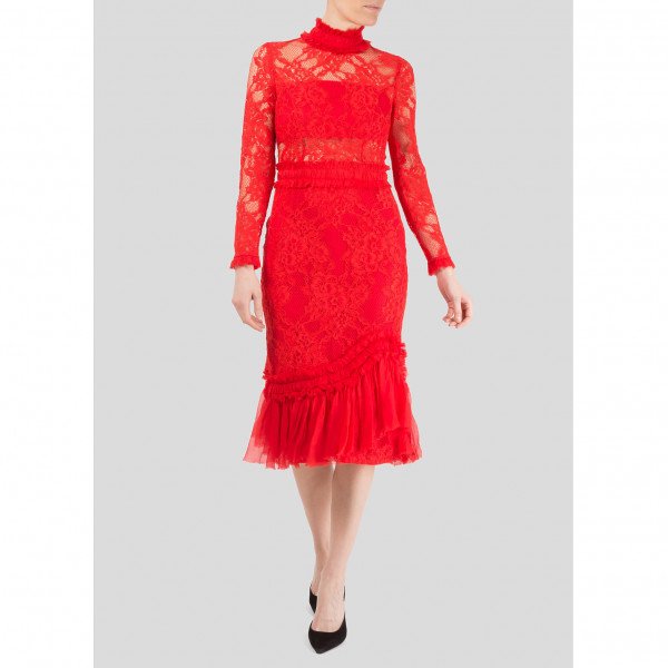 Alexis red hot sale dress lace