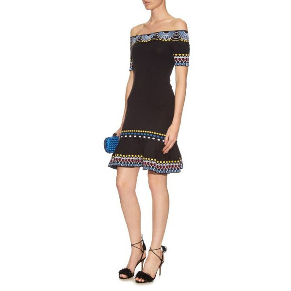 Peter Pilotto Off-The-Shoulder Knit Dress