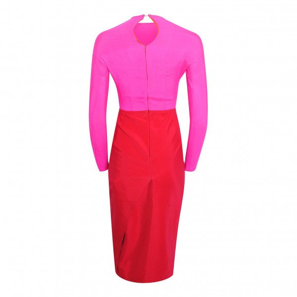 Emilio De La Morena Bi-Colour Fitted Dress