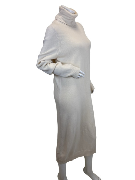 Max Mara Turtleneck Knit Dress - Neutral