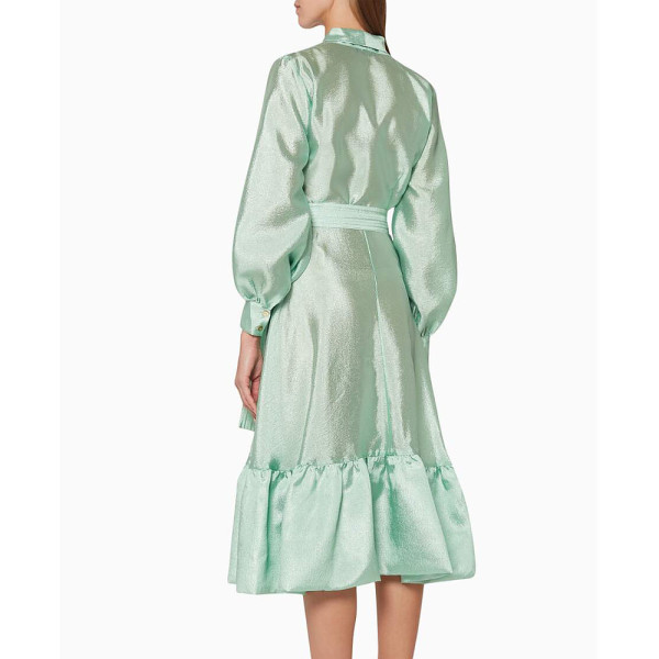 Stine Goya Niki Metallic Wrap Dress