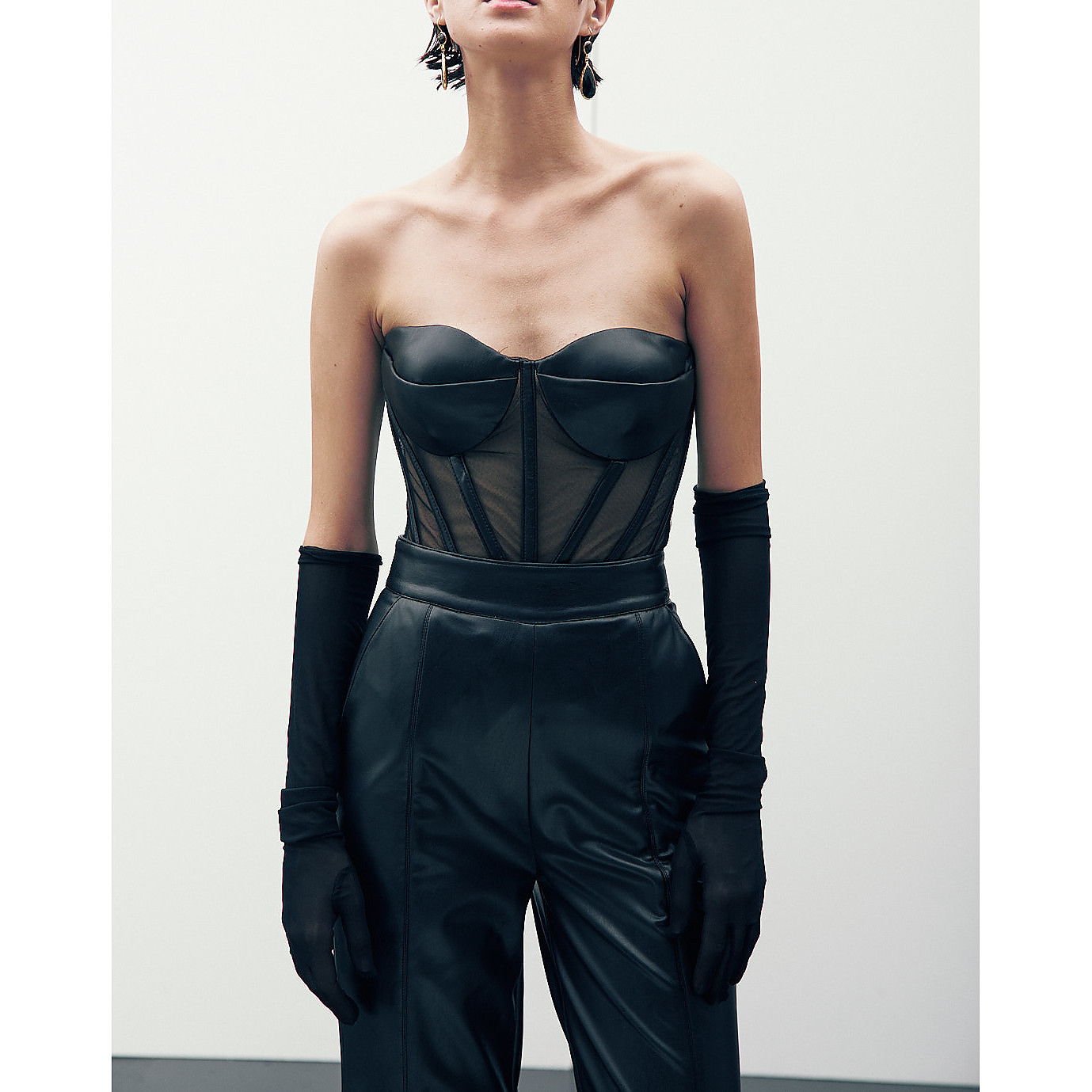 Joanna Andraos Vegan Leather Corset