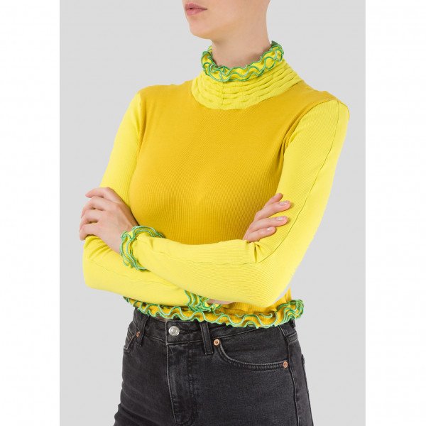 Minnanhui Ruffle Crop Top