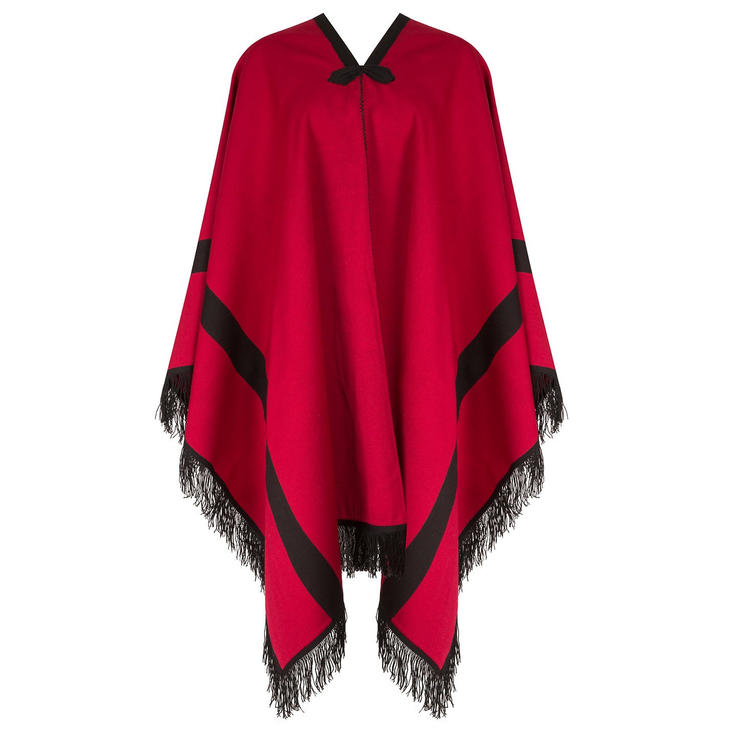 Vintage Couture Fringed Poncho