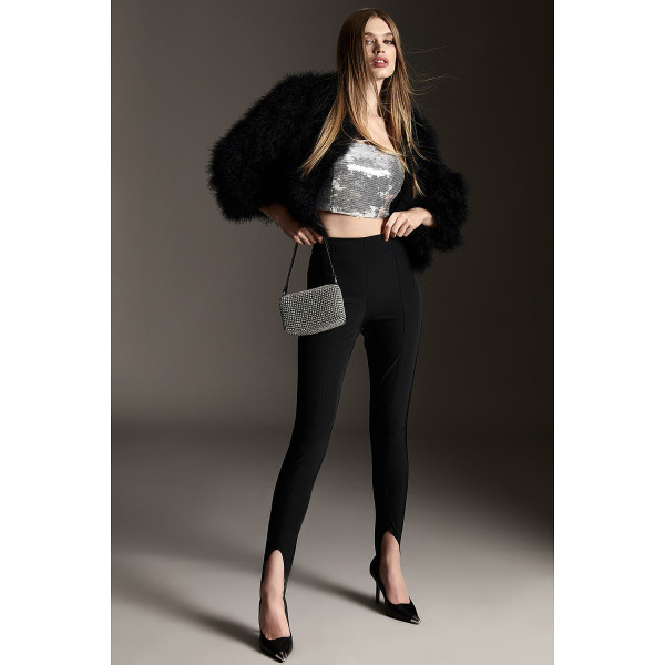 Karen Millen Feather Shrug Cropped Jacket