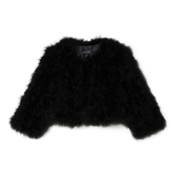 Karen Millen Feather Shrug Cropped Jacket