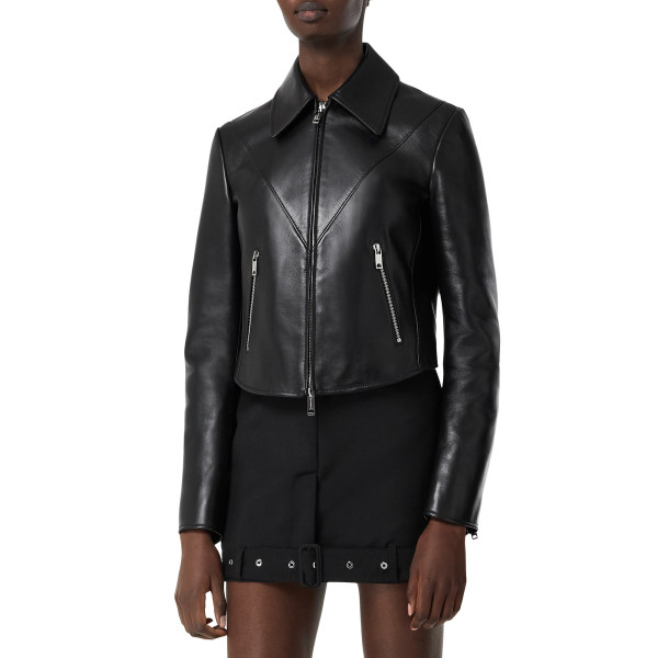 Burberry Lambskin Cropped Jacket