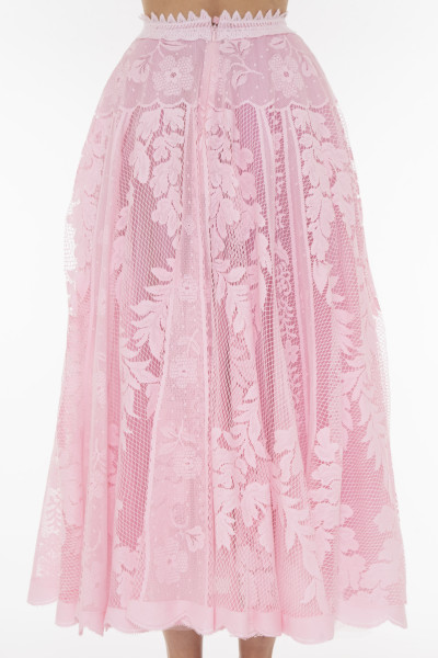 Giambattista Valli Macramé midi skirt