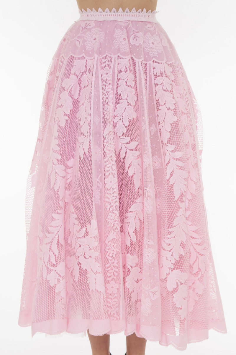 Giambattista Valli Macramé midi skirt