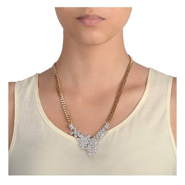 Fallon Crystal Mini Bib Necklace