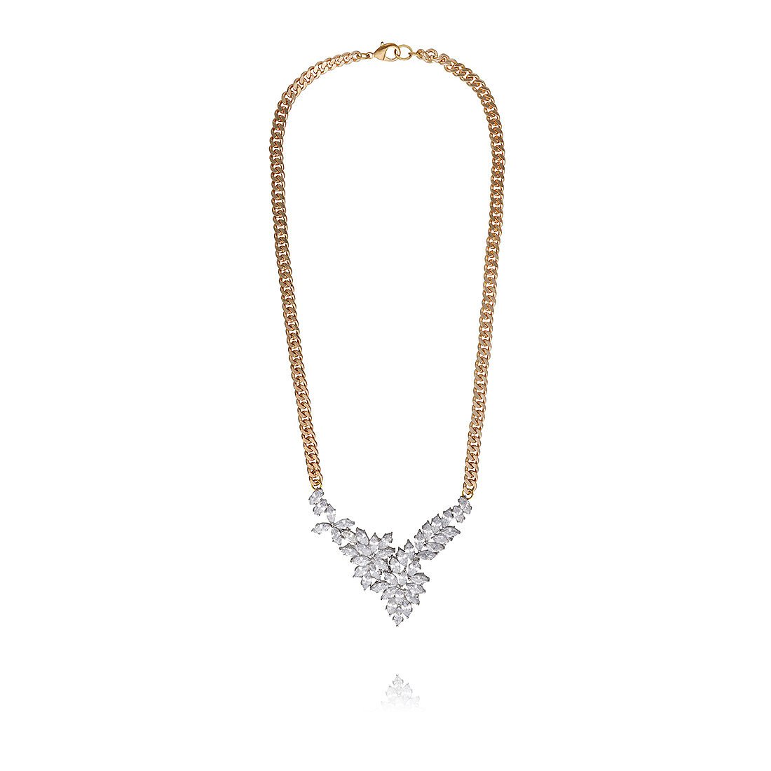 Fallon Crystal Mini Bib Necklace