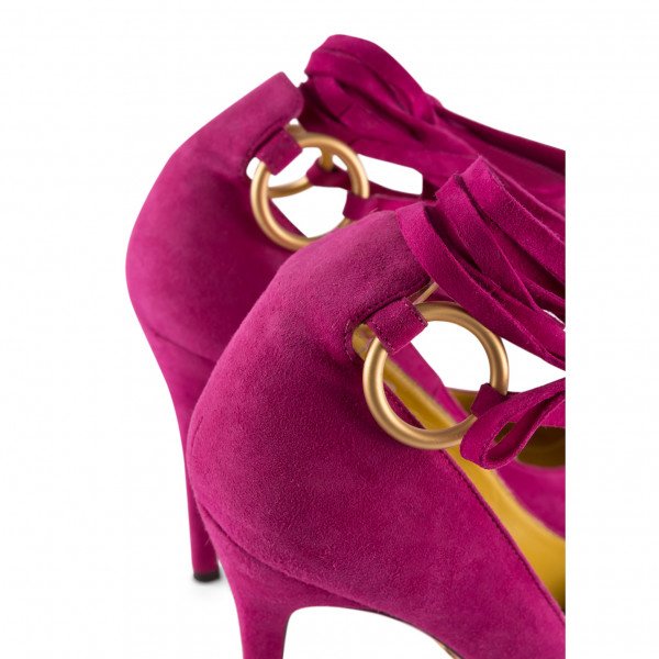 Charlotte Olympia Sabine Suede Wrap Pumps