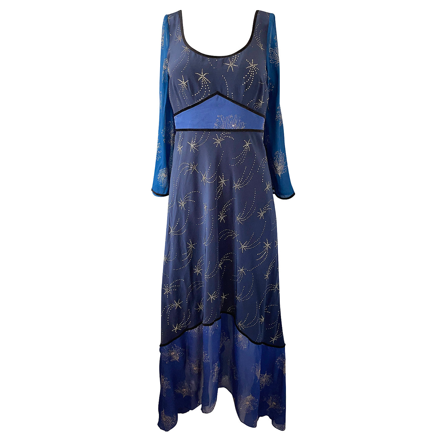 Rixo Embroidered Shooting Star Gown