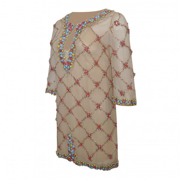 Jenny Packham Embellished Tunic Dress