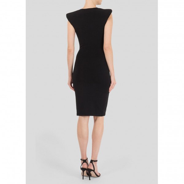 Alexander McQueen Deep V-Neck Fitted Dress