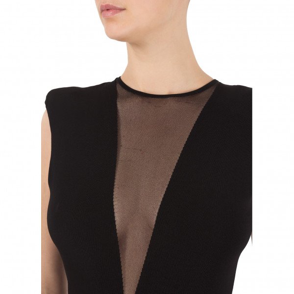 Alexander McQueen Deep V-Neck Fitted Dress