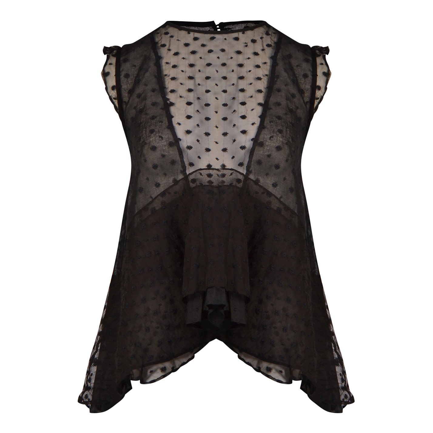 Isabel Marant Sheer Embroidered Top